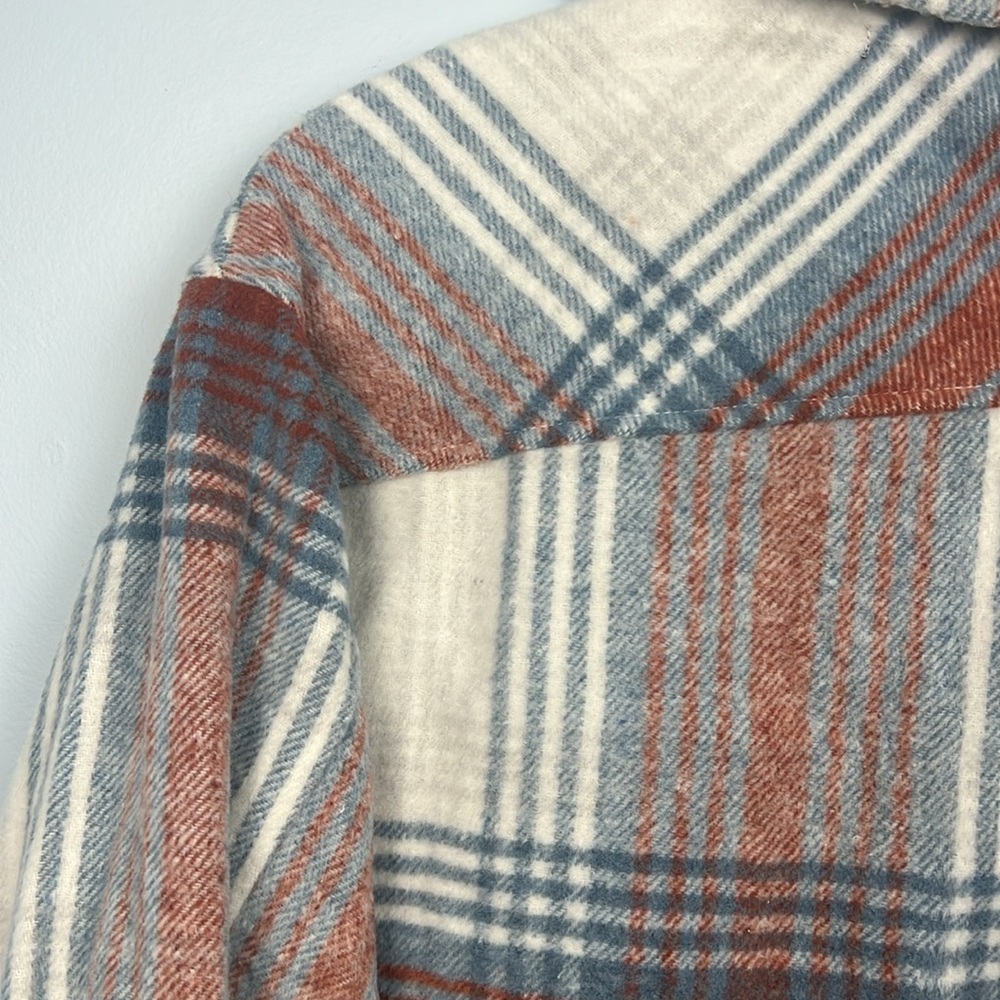 Canyon Creek oversized NWT cozy women’s small plaid shacket - Picture 7 of 7